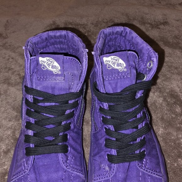 Vans Sk8-Hi Purple Canvas High Top Sneakers Men’s 4.5 / Women’s 6 Y2K - Picture 2 of 13